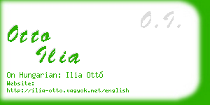 otto ilia business card